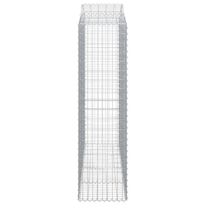 Cestos gabião arqueados 3pcs 200x50x180/200cm ferro galvanizado