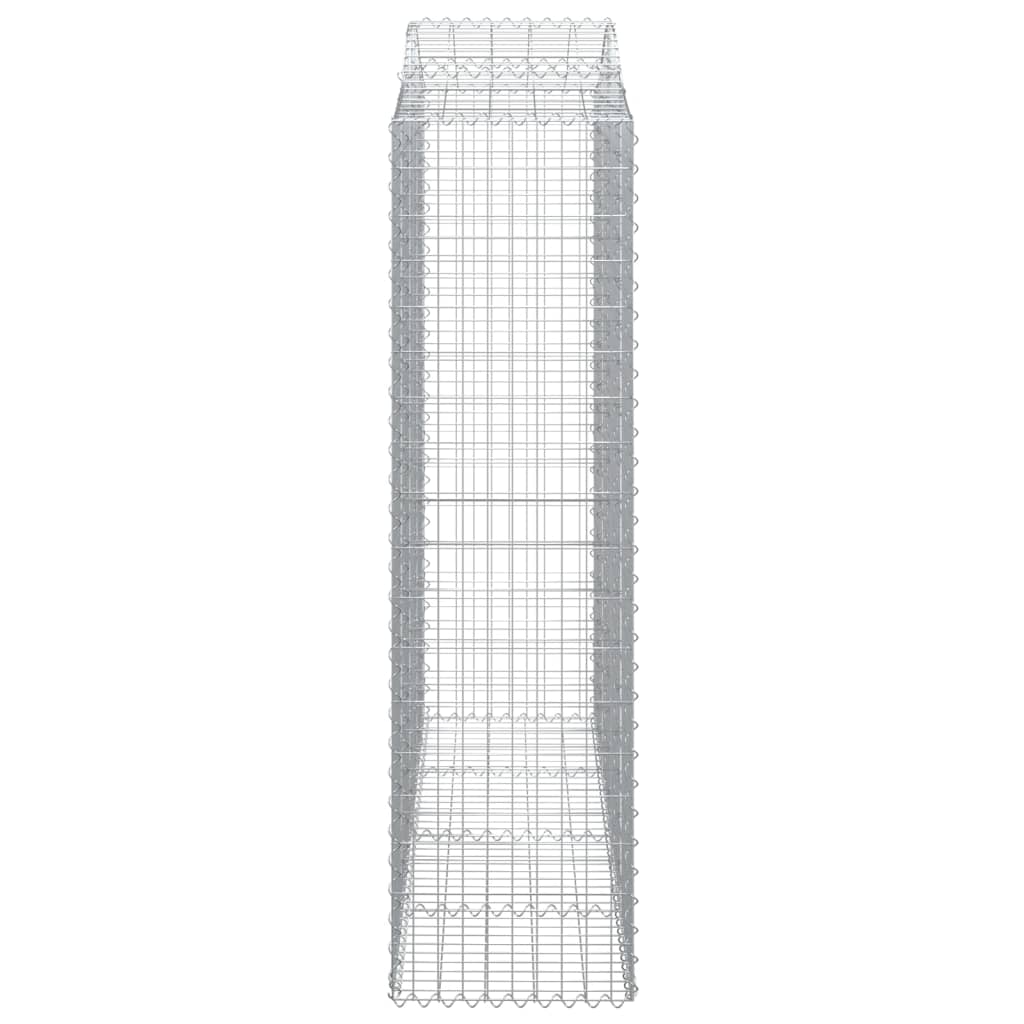 Cestos gabião arqueados 4pcs 200x50x180/200cm ferro galvanizado