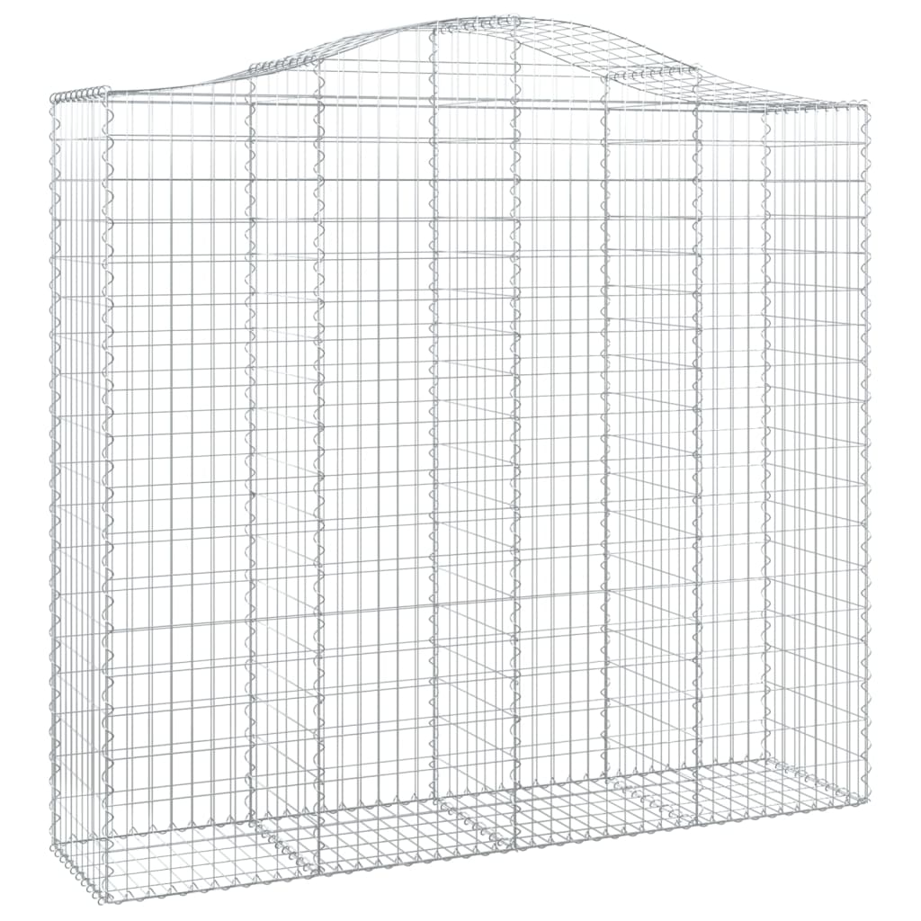 Cestos gabião arqueados 6pcs 200x50x180/200cm ferro galvanizado