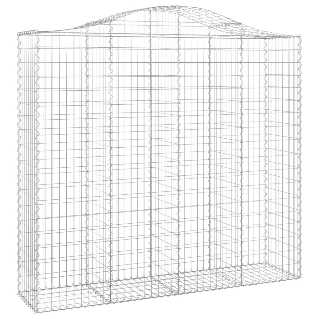 Cestos gabião arqueados 7pcs 200x50x180/200cm ferro galvanizado