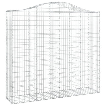 Cestos gabião arqueados 9pcs 200x50x180/200cm ferro galvanizado