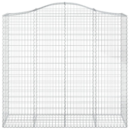 Cestos gabião arqueados 20 pcs 200x50x180/200 ferro galvanizado