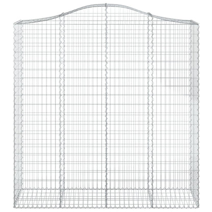 Cestos gabião arqueados 3pcs 200x50x200/220cm ferro galvanizado