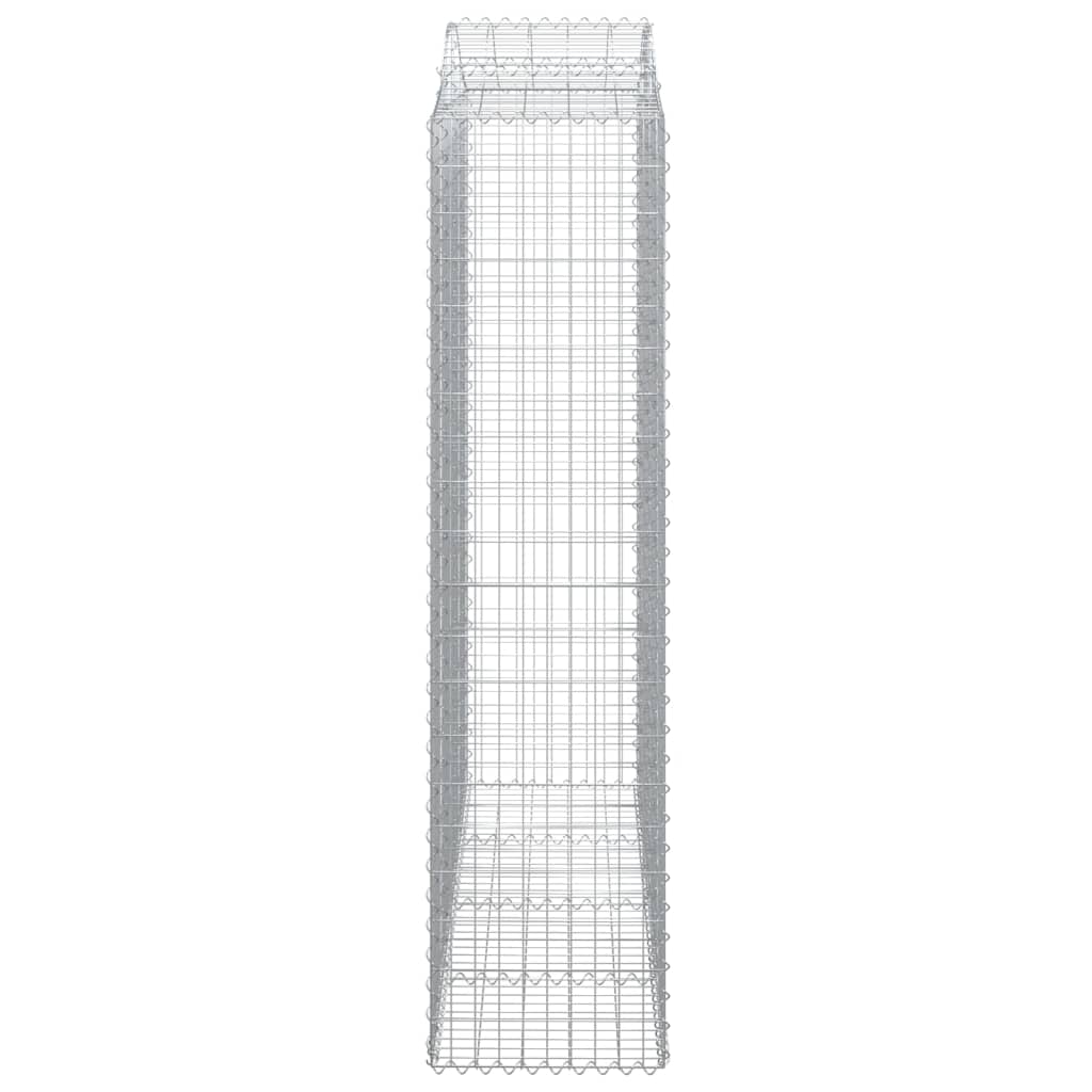 Cestos gabião arqueados 3pcs 200x50x200/220cm ferro galvanizado