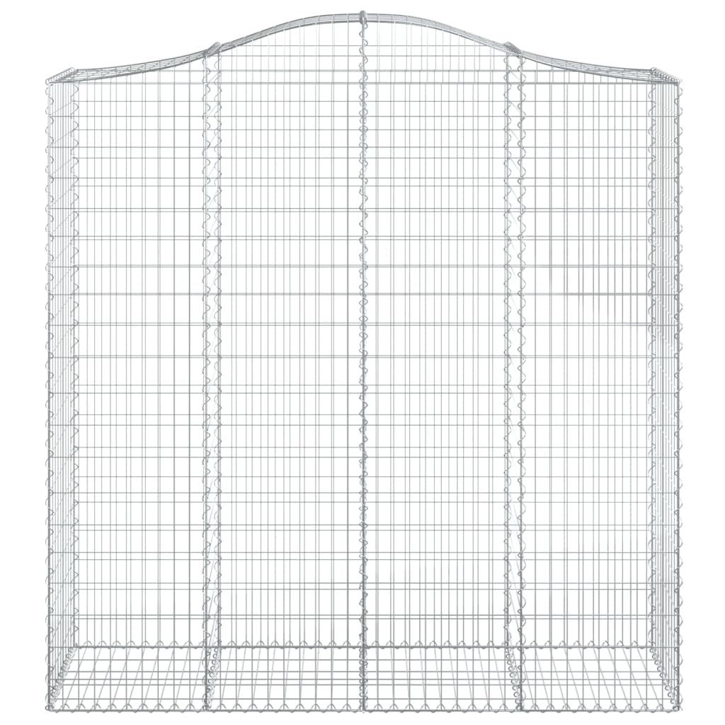 Cestos gabião arqueados 4pcs 200x50x200/220cm ferro galvanizado