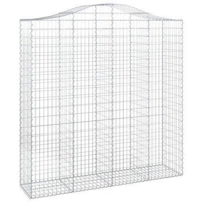 Cestos gabião arqueados 6pcs 200x50x200/220cm ferro galvanizado