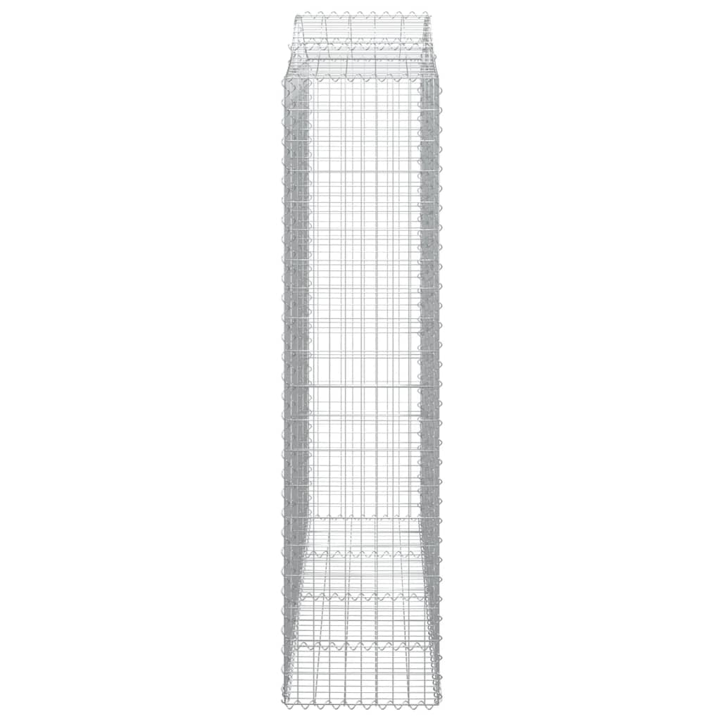 Cestos gabião arqueados 6pcs 200x50x200/220cm ferro galvanizado