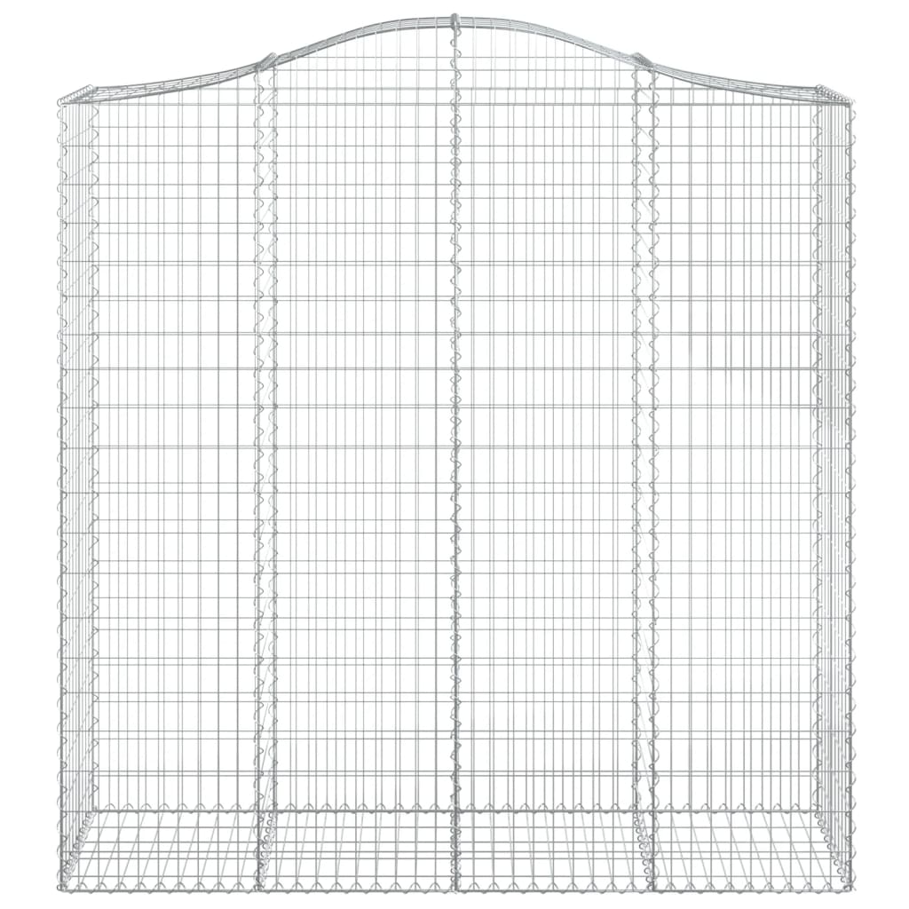 Cestos gabião arqueados 8pcs 200x50x200/220cm ferro galvanizado