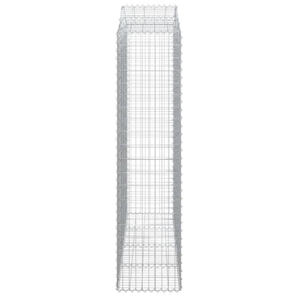 Cestos gabião arqueados 8pcs 200x50x200/220cm ferro galvanizado