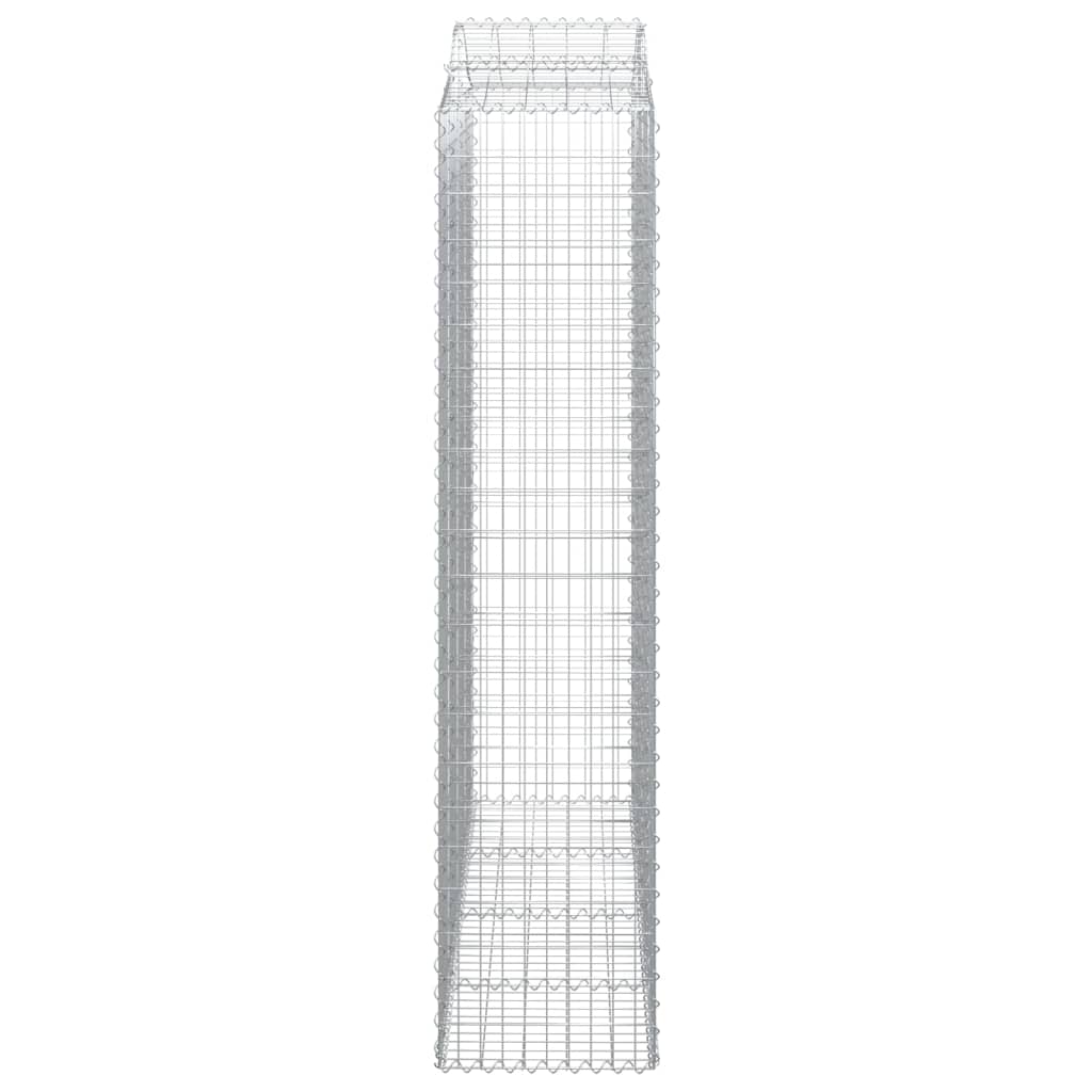 Cestos gabião arqueados 7pcs 200x50x220/240cm ferro galvanizado