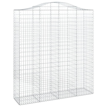 Cestos gabião arqueados 11 pcs 200x50x220/240 ferro galvanizado