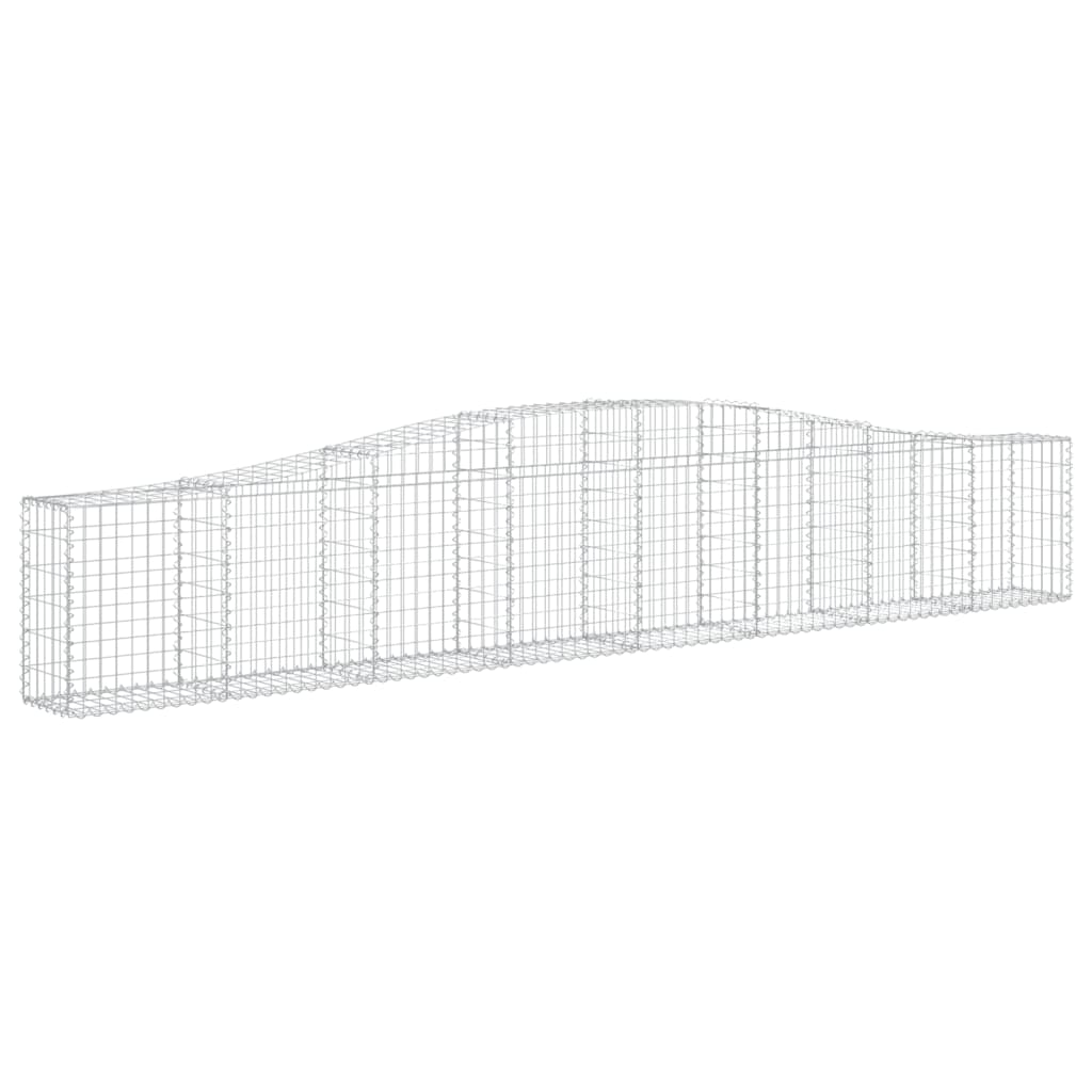 Cestos gabião arqueados 10pcs 400x30x60/80 cm ferro galvanizado