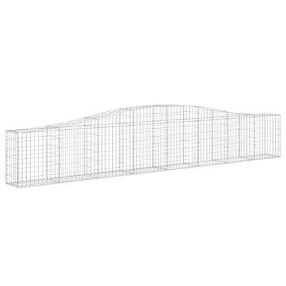 Cestos gabião arqueados 10pcs 400x30x60/80 cm ferro galvanizado