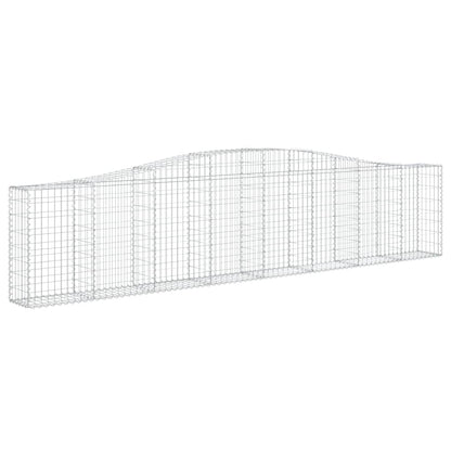 Cestos gabião arqueados 3 pcs 400x30x80/100cm ferro galvanizado