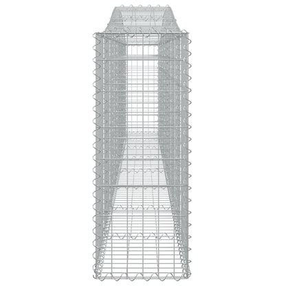 Cestos gabião arqueados 25pcs 400x30x80/100cm ferro galvanizado