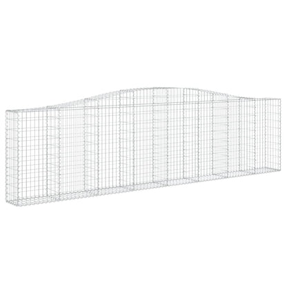 Cestos gabião arqueados 4pcs 400x30x100/120cm ferro galvanizado