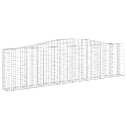 Cestos gabião arqueados 6pcs 400x30x100/120cm ferro galvanizado