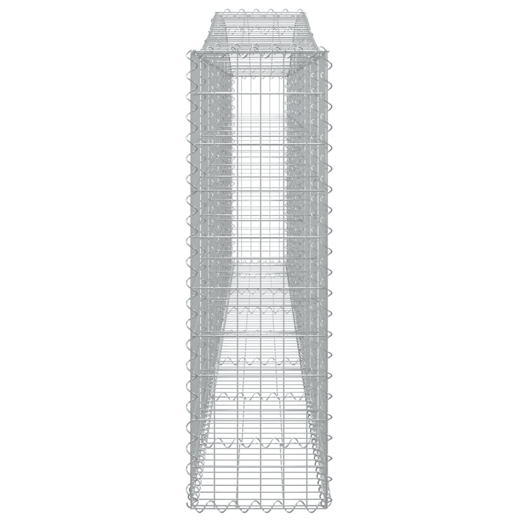 Cestos gabião arqueados 7pcs 400x30x100/120cm ferro galvanizado