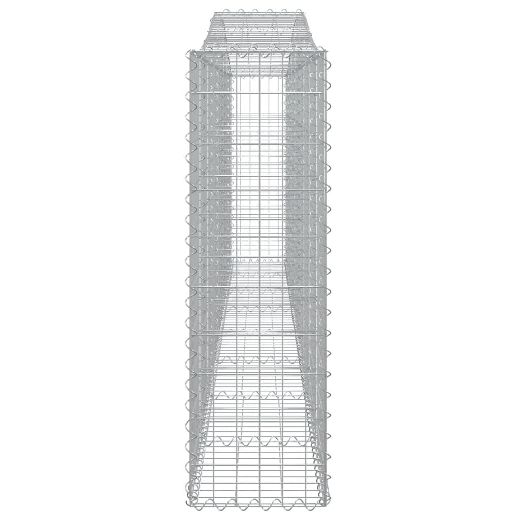 Cestos gabião arqueados 8pcs 400x30x100/120cm ferro galvanizado