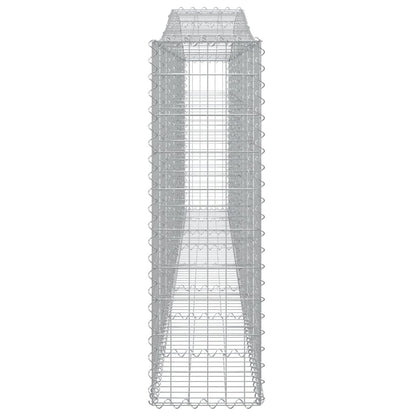 Cestos gabião arqueados 8pcs 400x30x100/120cm ferro galvanizado