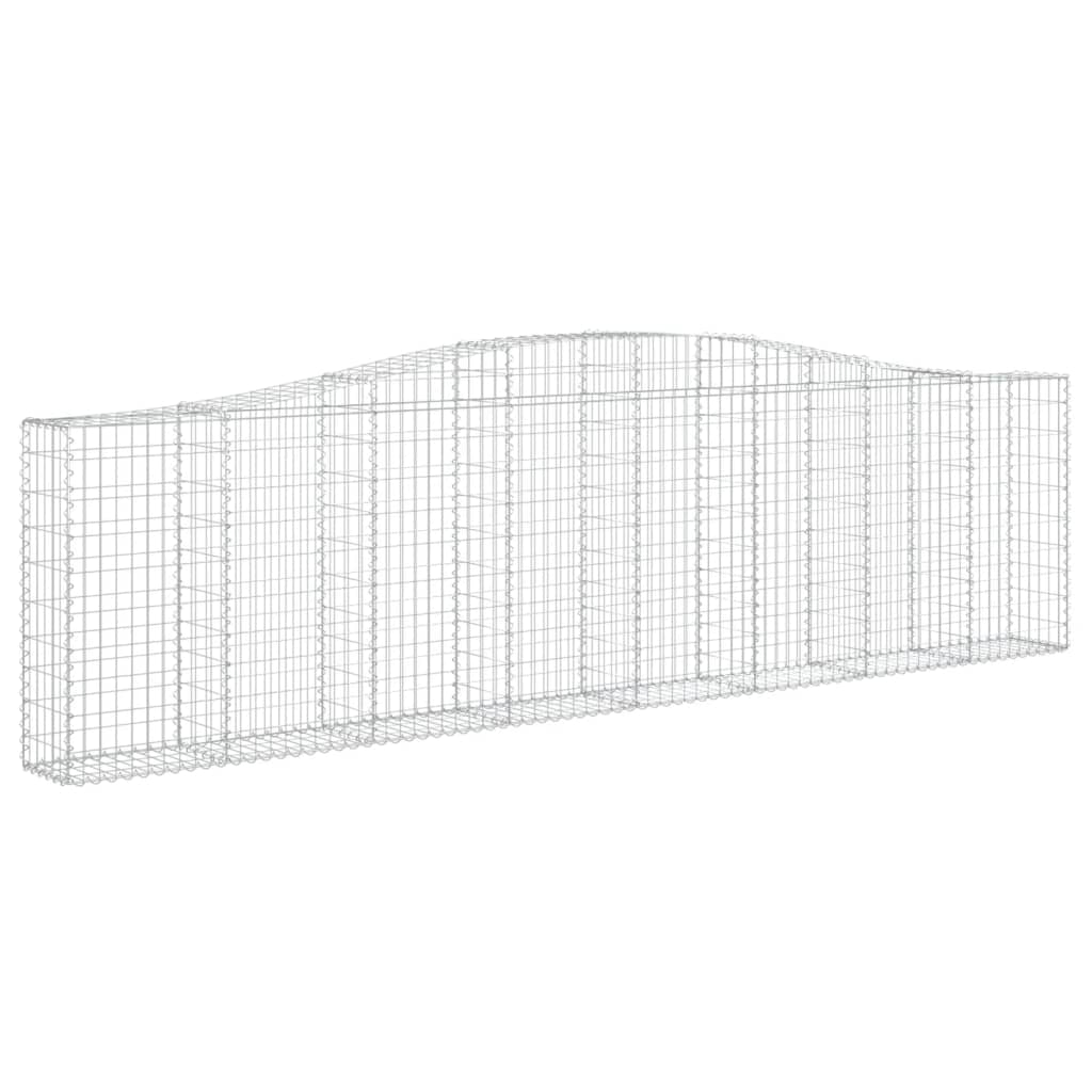 Cestos gabião arqueados 20 pcs 400x30x100/120 ferro galvanizado