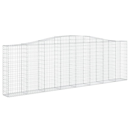 Cestos gabião arqueados 2pcs 400x30x120/140cm ferro galvanizado