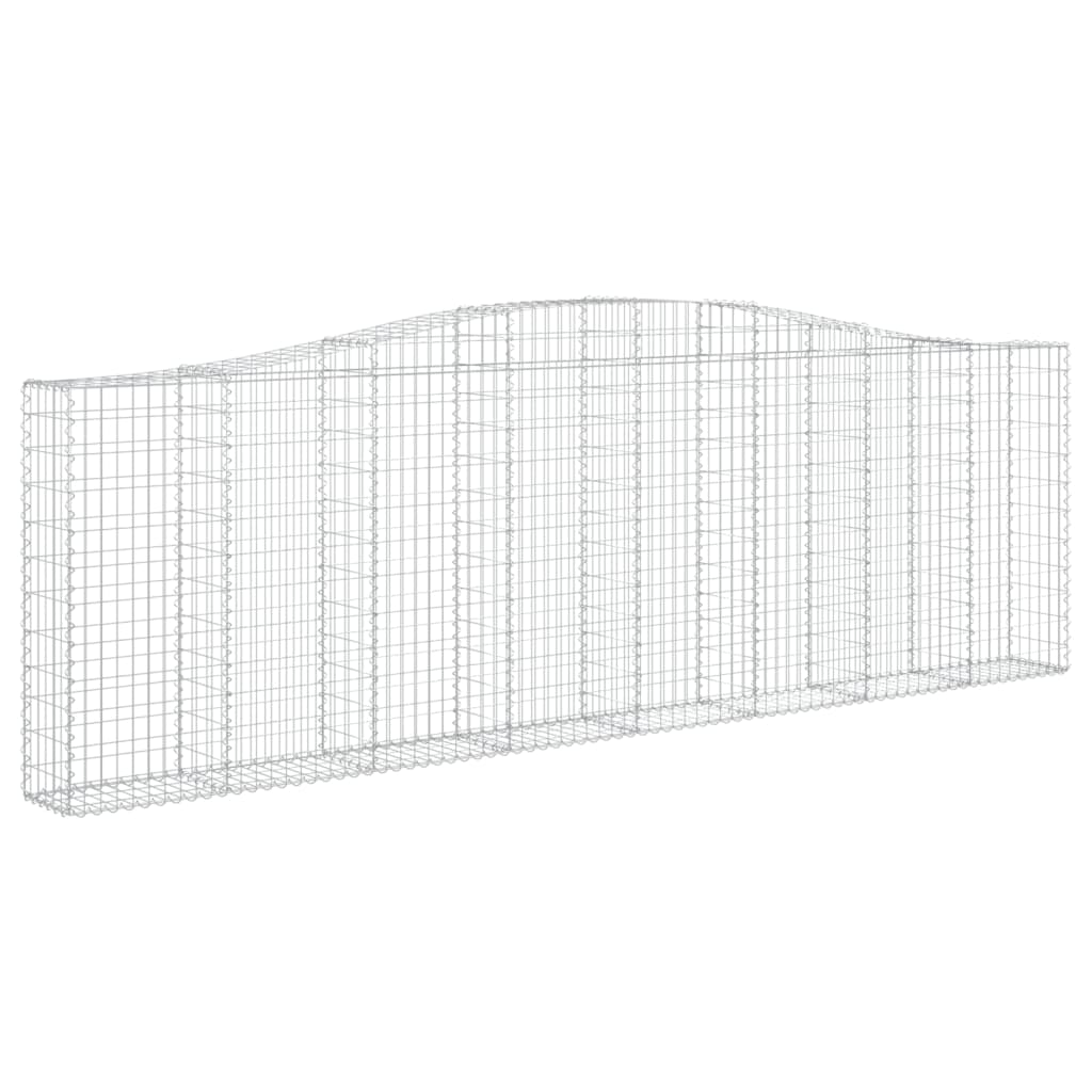 Cestos gabião arqueados 15 pcs 400x30x120/140 ferro galvanizado