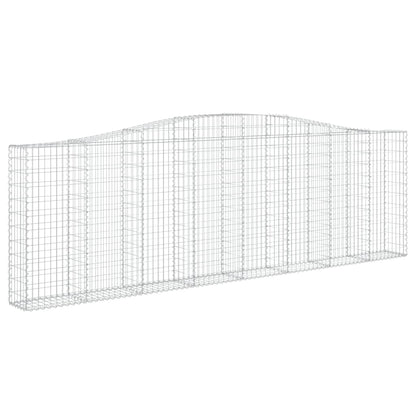 Cestos gabião arqueados 15 pcs 400x30x120/140 ferro galvanizado