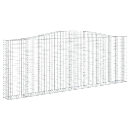 Cestos gabião arqueados 2pcs 400x30x140/160cm ferro galvanizado