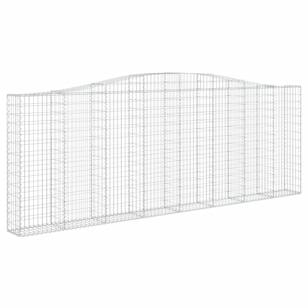 Cestos gabião arqueados 10 pcs 400x30x140/160 ferro galvanizado