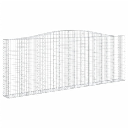 Cestos gabião arqueados 10 pcs 400x30x140/160 ferro galvanizado