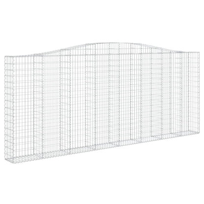 Cestos gabião arqueados 3pcs 400x30x160/180cm ferro galvanizado