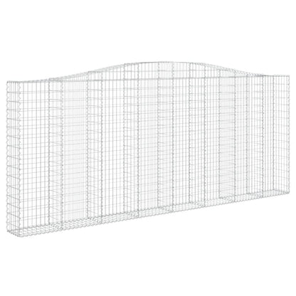 Cestos gabião arqueados 8pcs 400x30x160/180cm ferro galvanizado