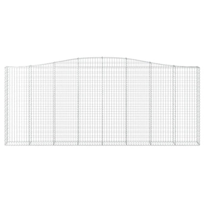 Cestos gabião arqueados 10 pcs 400x30x160/180 ferro galvanizado