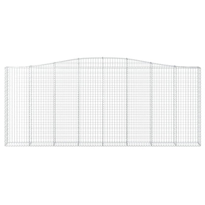 Cestos gabião arqueados 15 pcs 400x30x160/180 ferro galvanizado