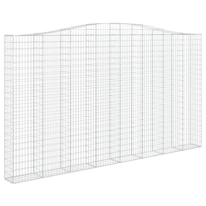 Cestos gabião arqueados 2pcs 400x30x220/240cm ferro galvanizado