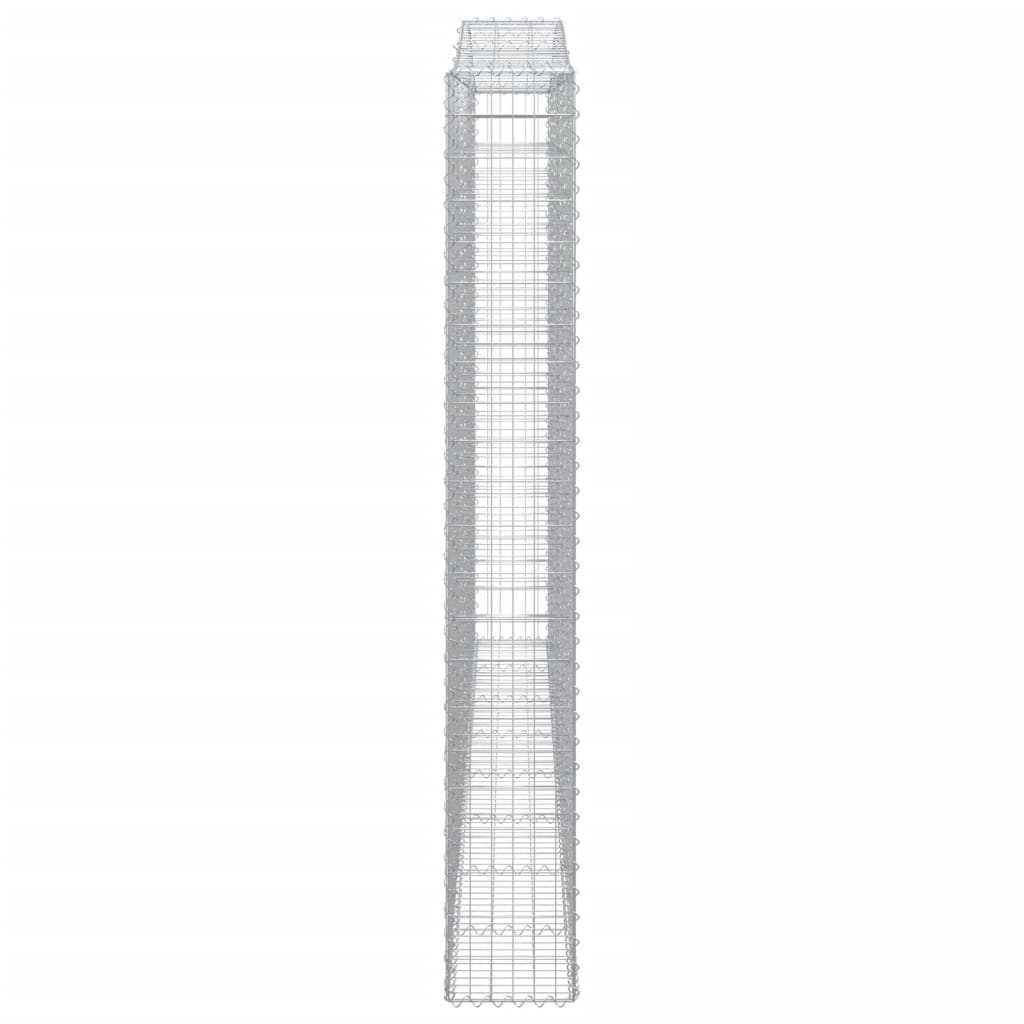 Cestos gabião arqueados 6pcs 400x30x220/240cm ferro galvanizado