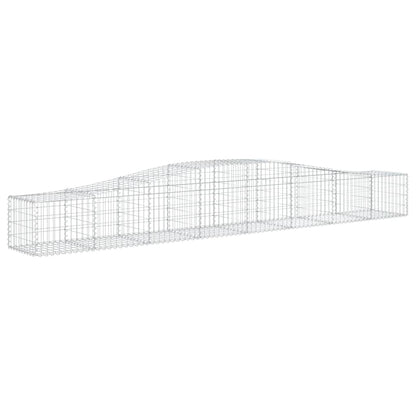 Cestos gabião arqueados 3 pcs 400x50x40/60 cm ferro galvanizado