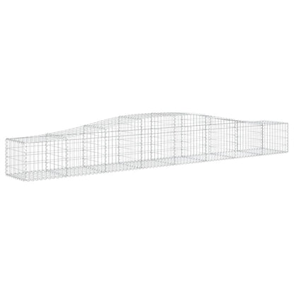 Cestos gabião arqueados 10 pcs 400x50x40/60cm ferro galvanizado