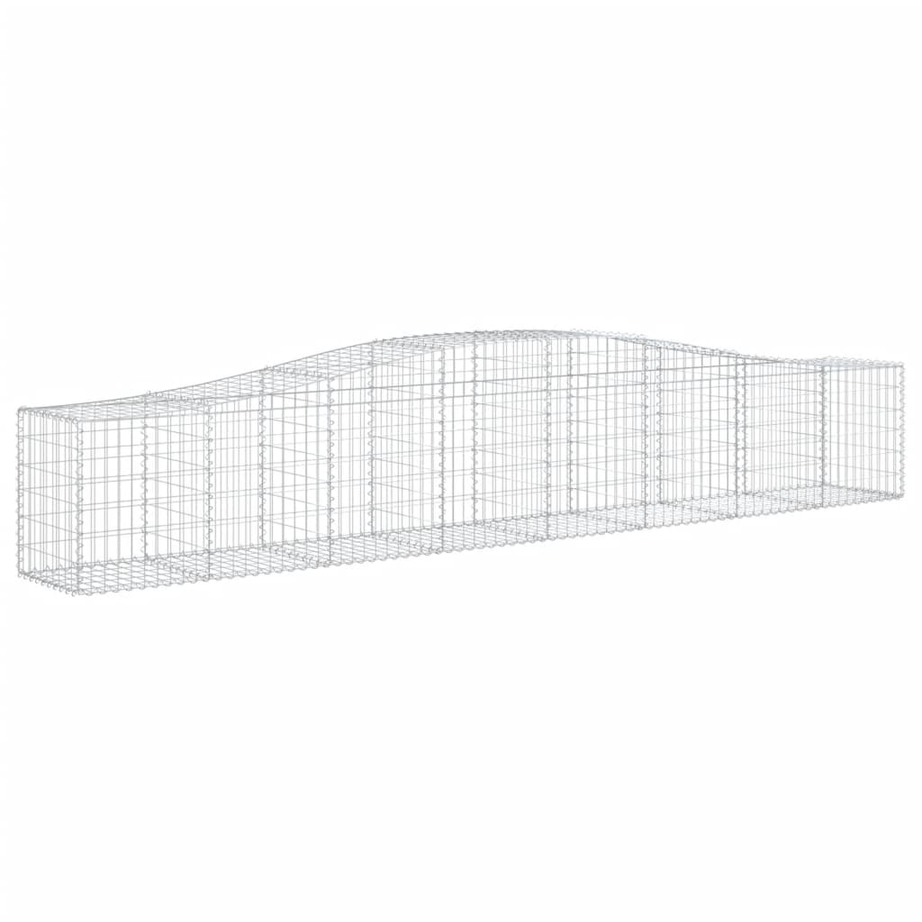 Cestos gabião arqueados 15pcs 400x50x60/80 cm ferro galvanizado