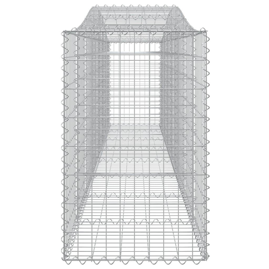 Cestos gabião arqueados 3 pcs 400x50x80/100cm ferro galvanizado