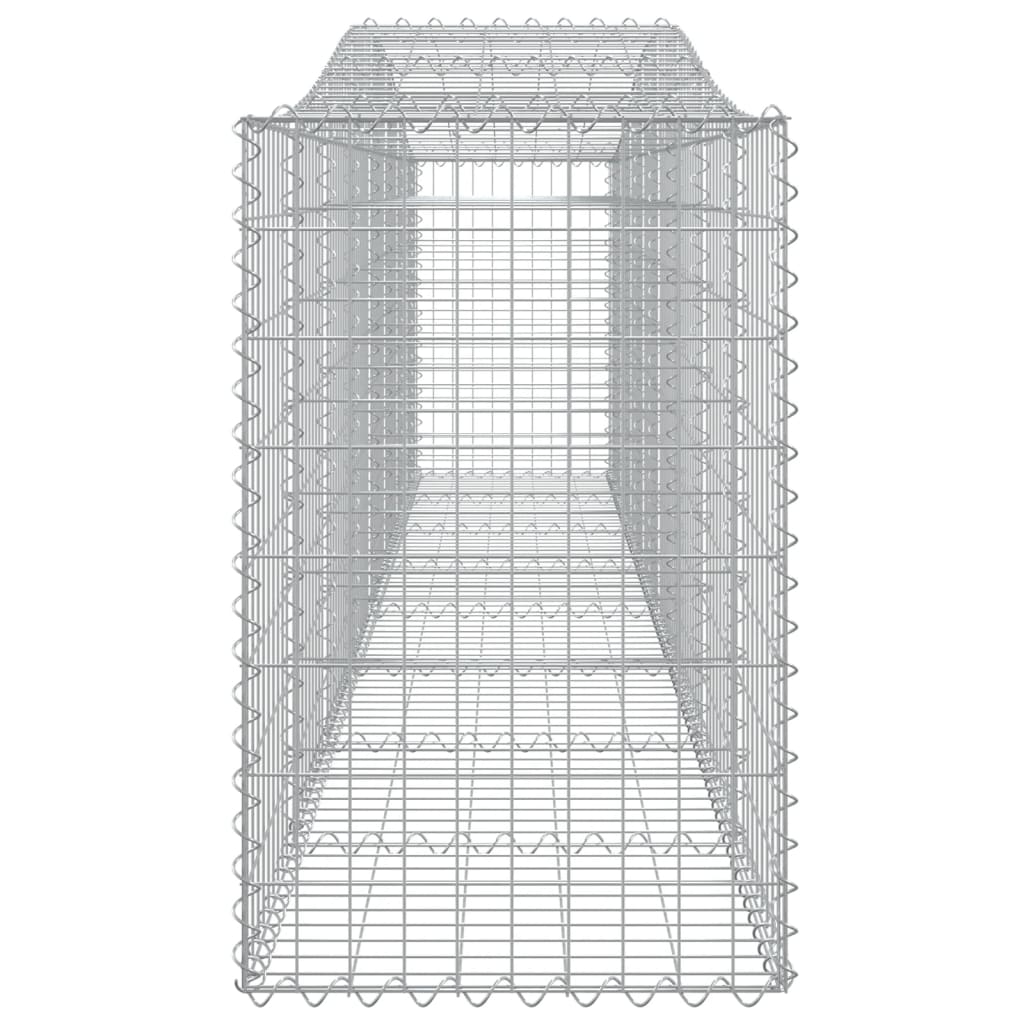 Cestos gabião arqueados 9 pcs 400x50x80/100cm ferro galvanizado