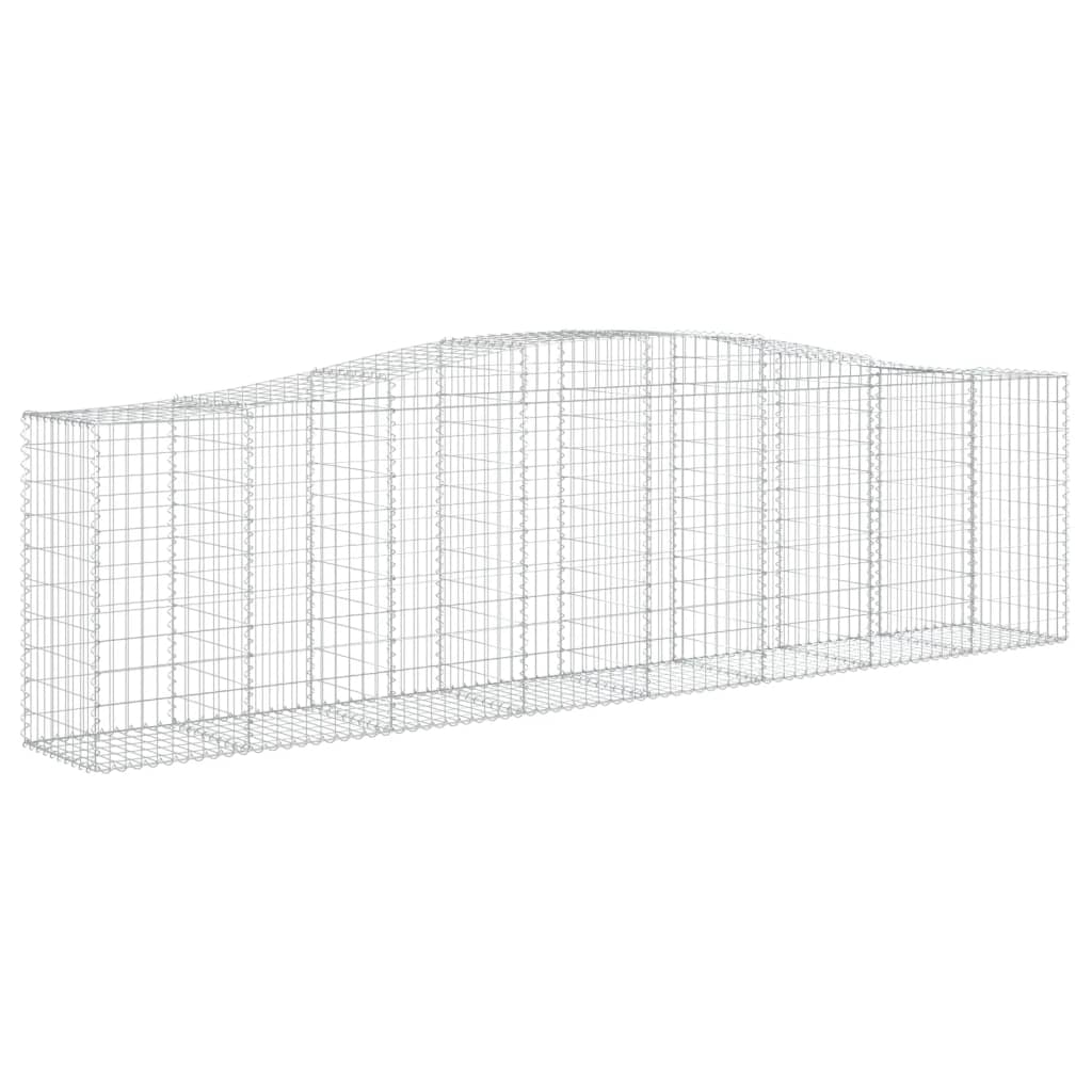 Cestos gabião arqueados 3pcs 400x50x100/120cm ferro galvanizado