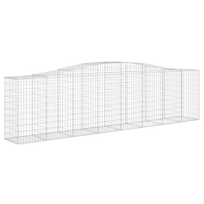 Cestos gabião arqueados 4pcs 400x50x100/120cm ferro galvanizado