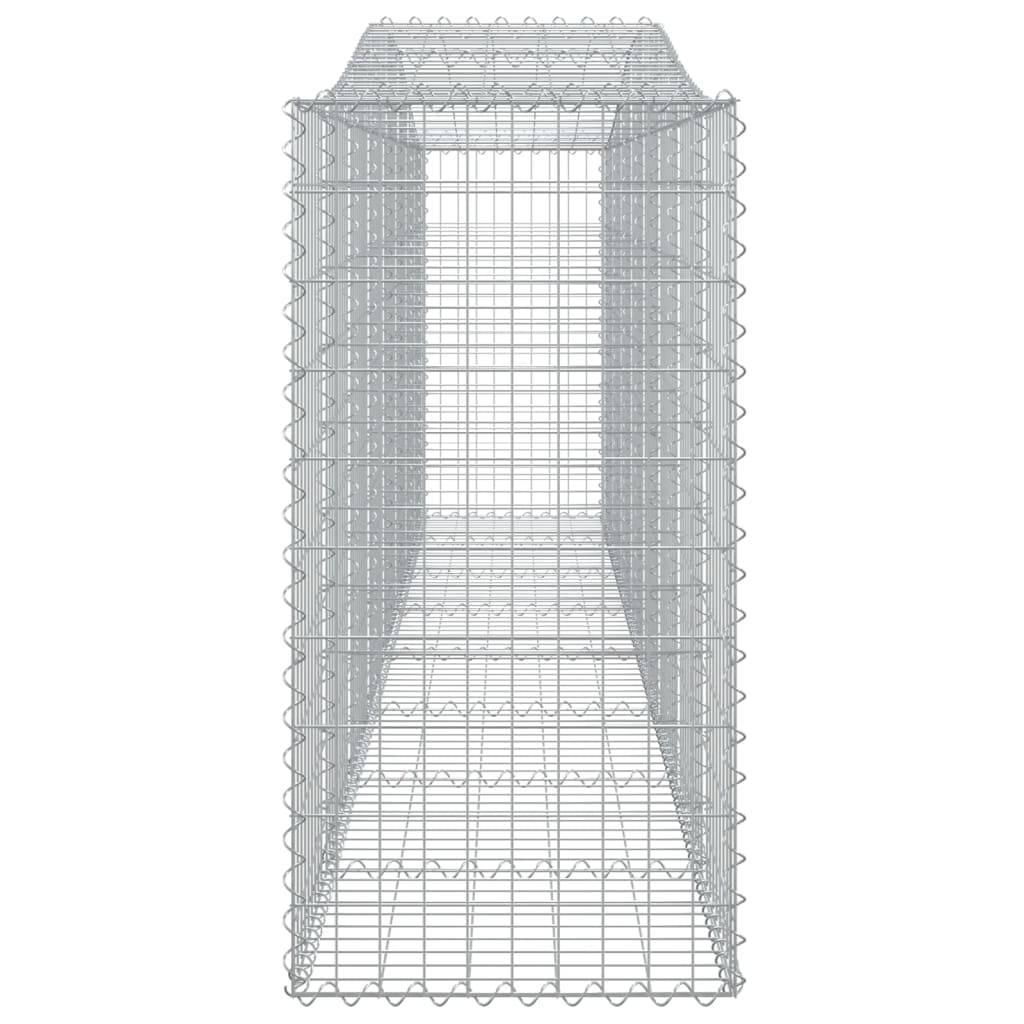 Cestos gabião arqueados 10 pcs 400x50x100/120 ferro galvanizado