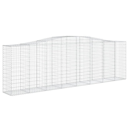 Cestos gabião arqueados 2pcs 400x50x120/140cm ferro galvanizado