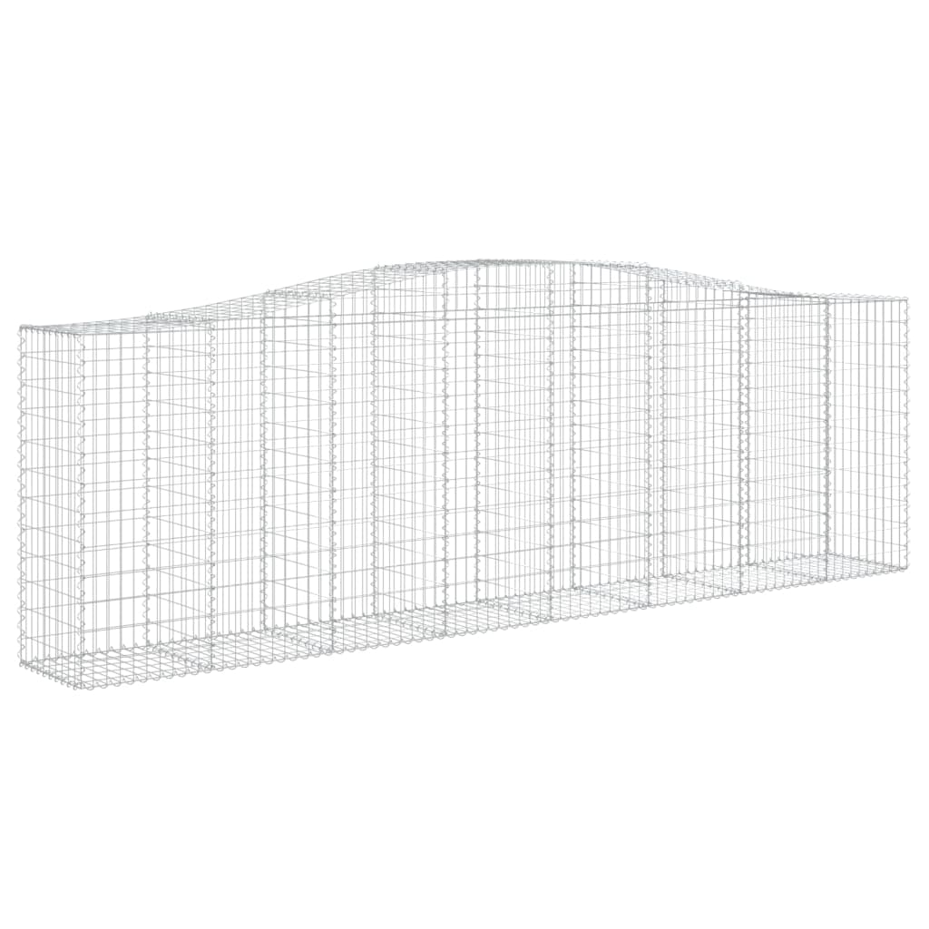 Cestos gabião arqueados 3pcs 400x50x120/140cm ferro galvanizado