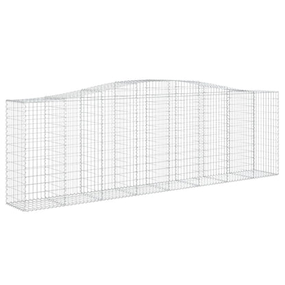 Cestos gabião arqueados 3pcs 400x50x120/140cm ferro galvanizado