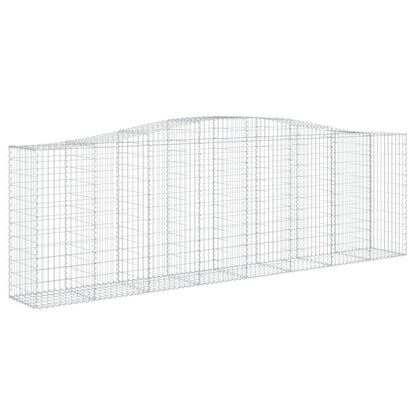 Cestos gabião arqueados 4pcs 400x50x120/140cm ferro galvanizado