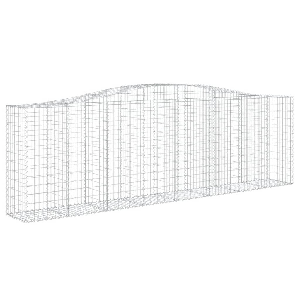 Cestos gabião arqueados 20 pcs 400x50x120/140 ferro galvanizado